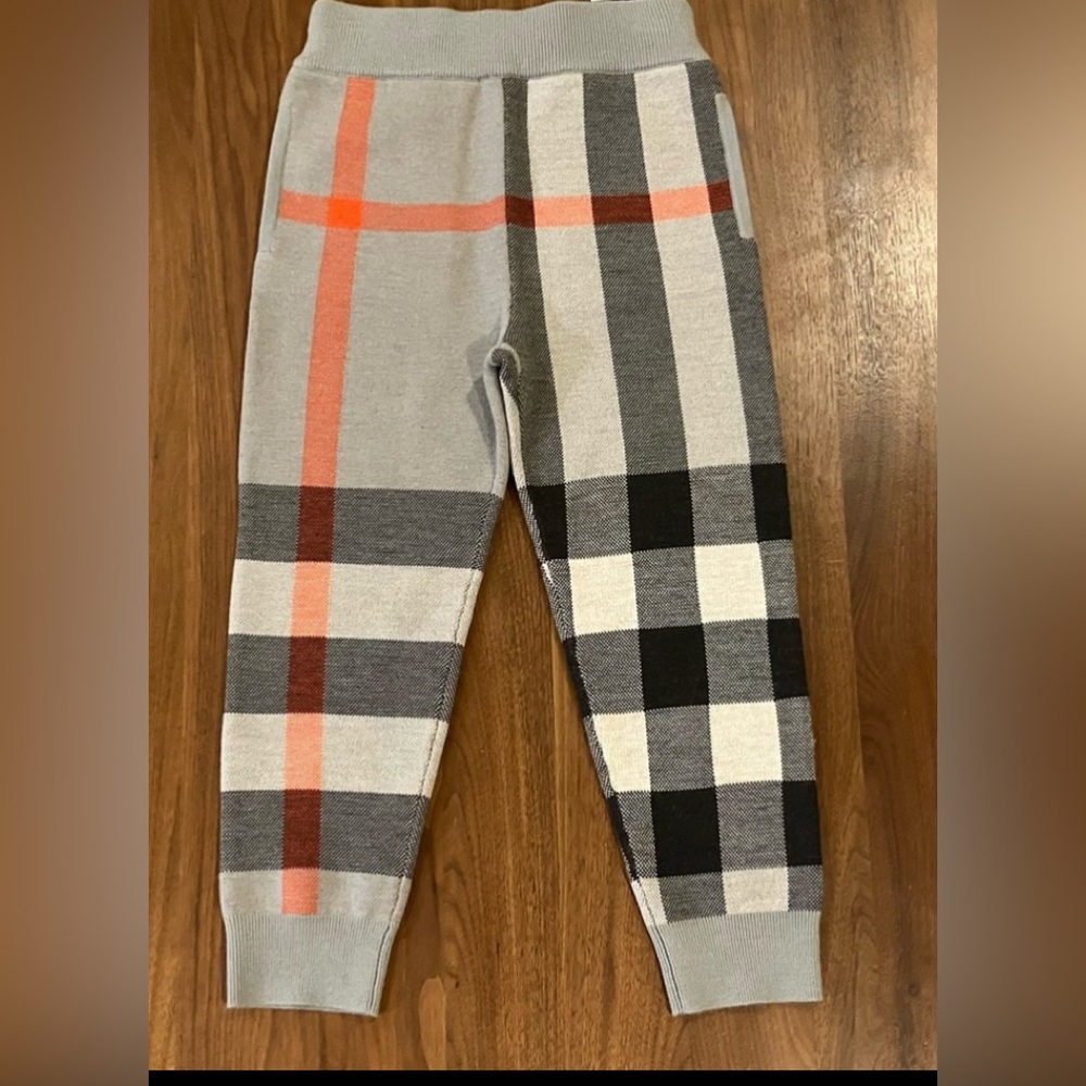 NWT - Burberry Check Wool Pants Size 6Y - Picture 5 of 8